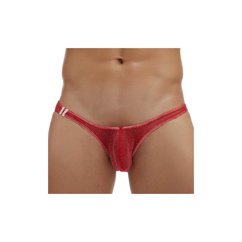 MenSexyWear Slip Pailleté Minicut Rouge